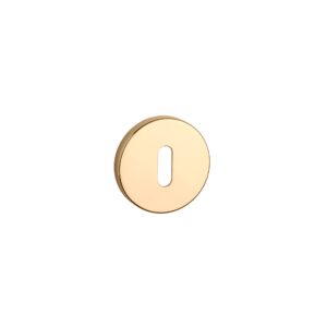 Rozeta Aprile okrągła R Slim 7 mm klucz, złoty polerowany