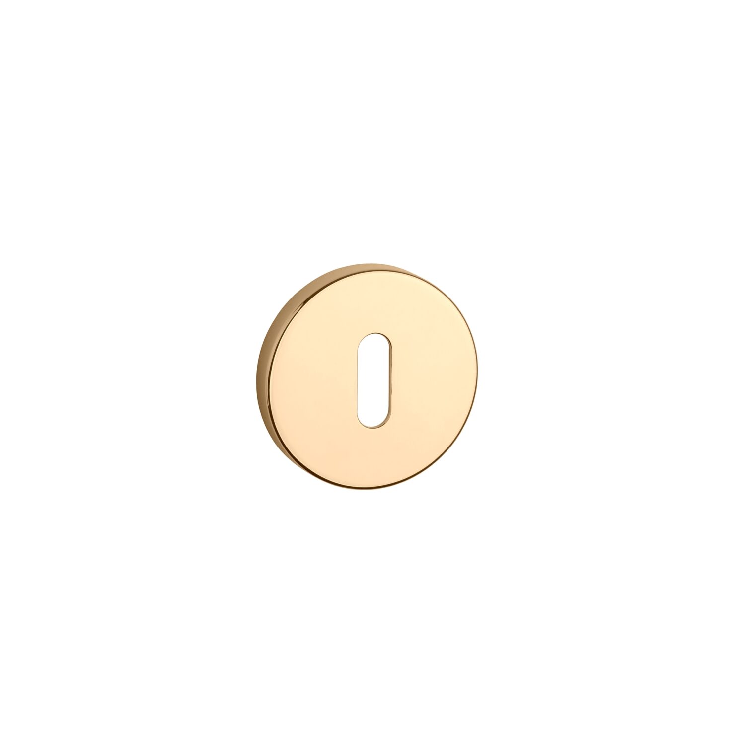Rozeta Aprile okrągła R Slim 7 mm klucz, złoty polerowany pvd