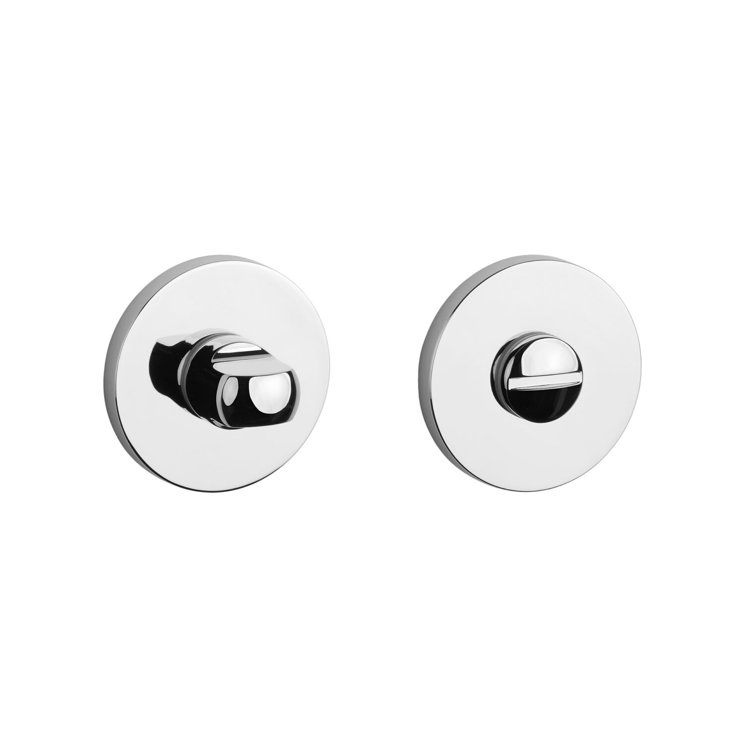 Rozeta Aprile okrągła R Slim 7 mm WC 4x4, chrom polerowany