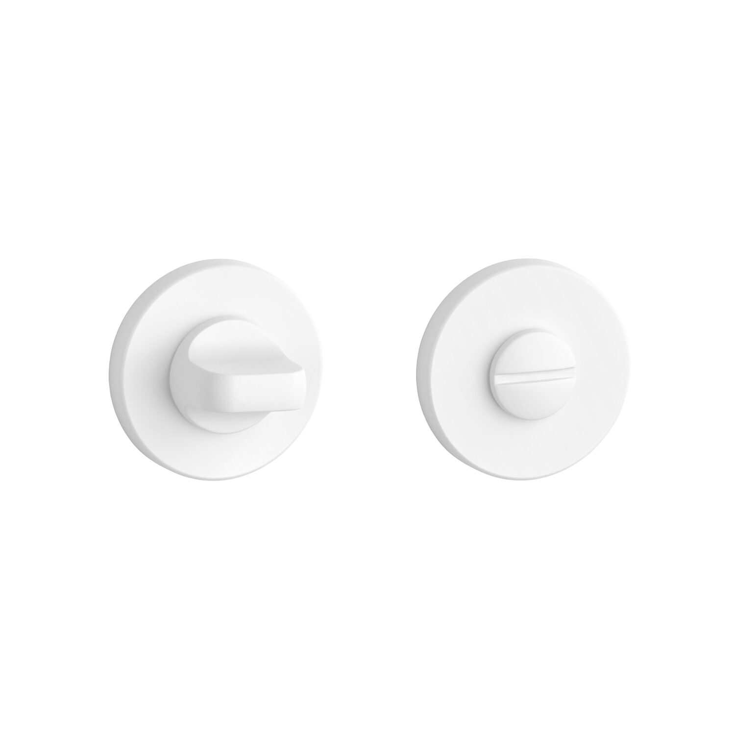 Rozeta Aprile okrągła R Slim 7 mm WC 4x4 do 42 mm, biały matowy