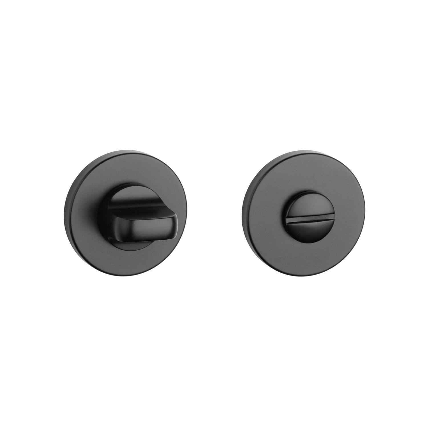 Rozeta Aprile okrągła R Slim 7 mm WC 4x4 do 42 mm, czarny matowy