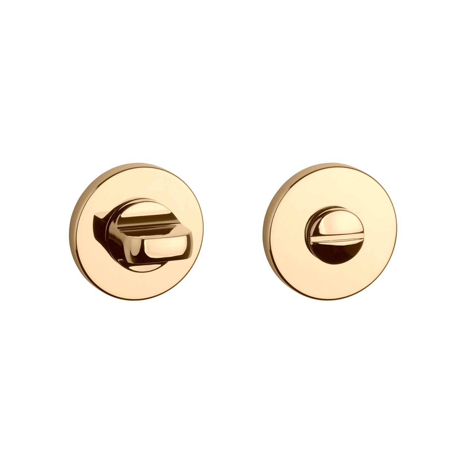 Rozeta Aprile okrągła R Slim 7 mm WC 4x4 do 42 mm, złoty polerowany