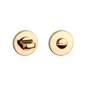 Rozeta Aprile okrągła R Slim 7 mm WC 4x4 do 42 mm, złoty polerowany