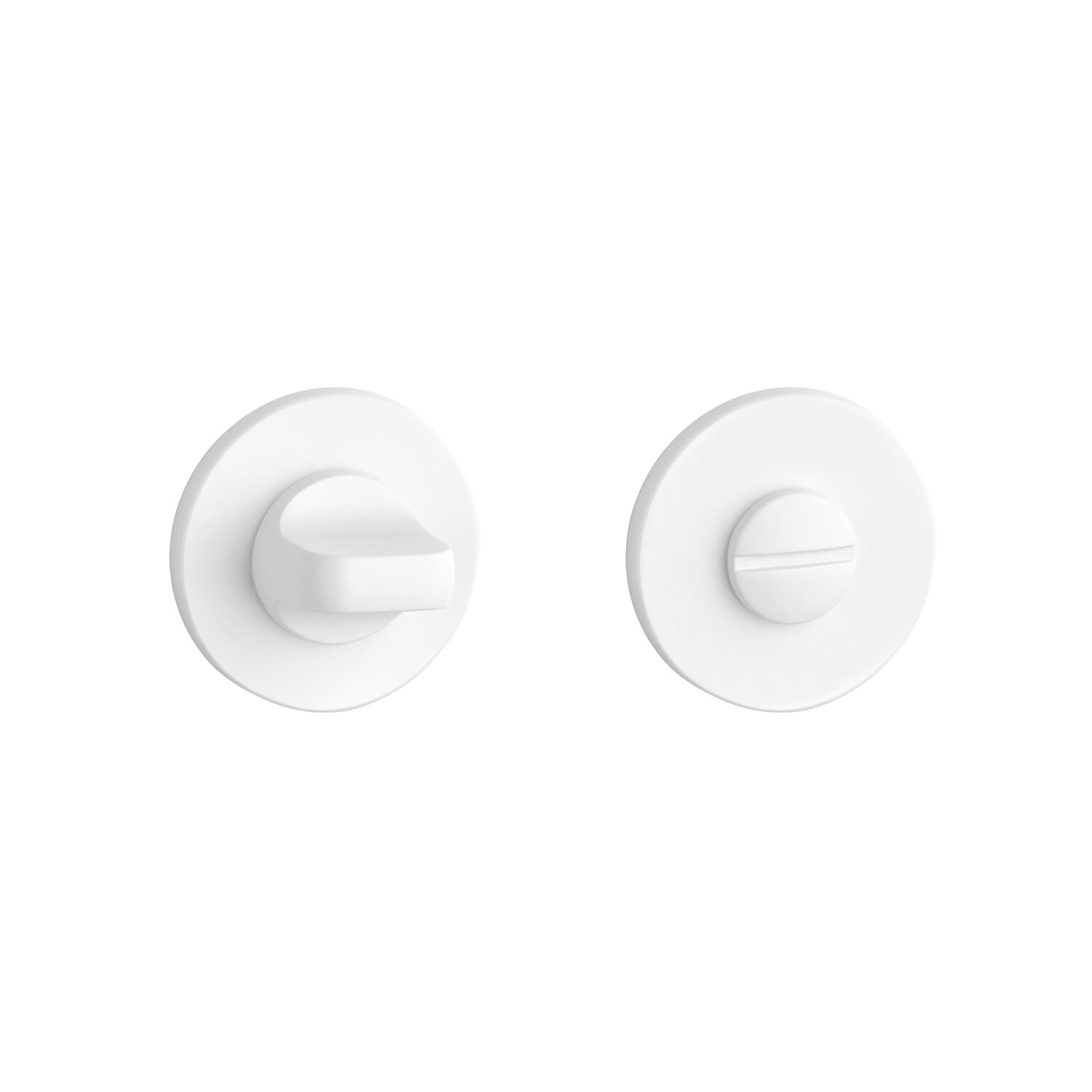 Rozeta Aprile okrągła R Super Slim 5 mm WC 4x4 do 60 mm, biały matowy