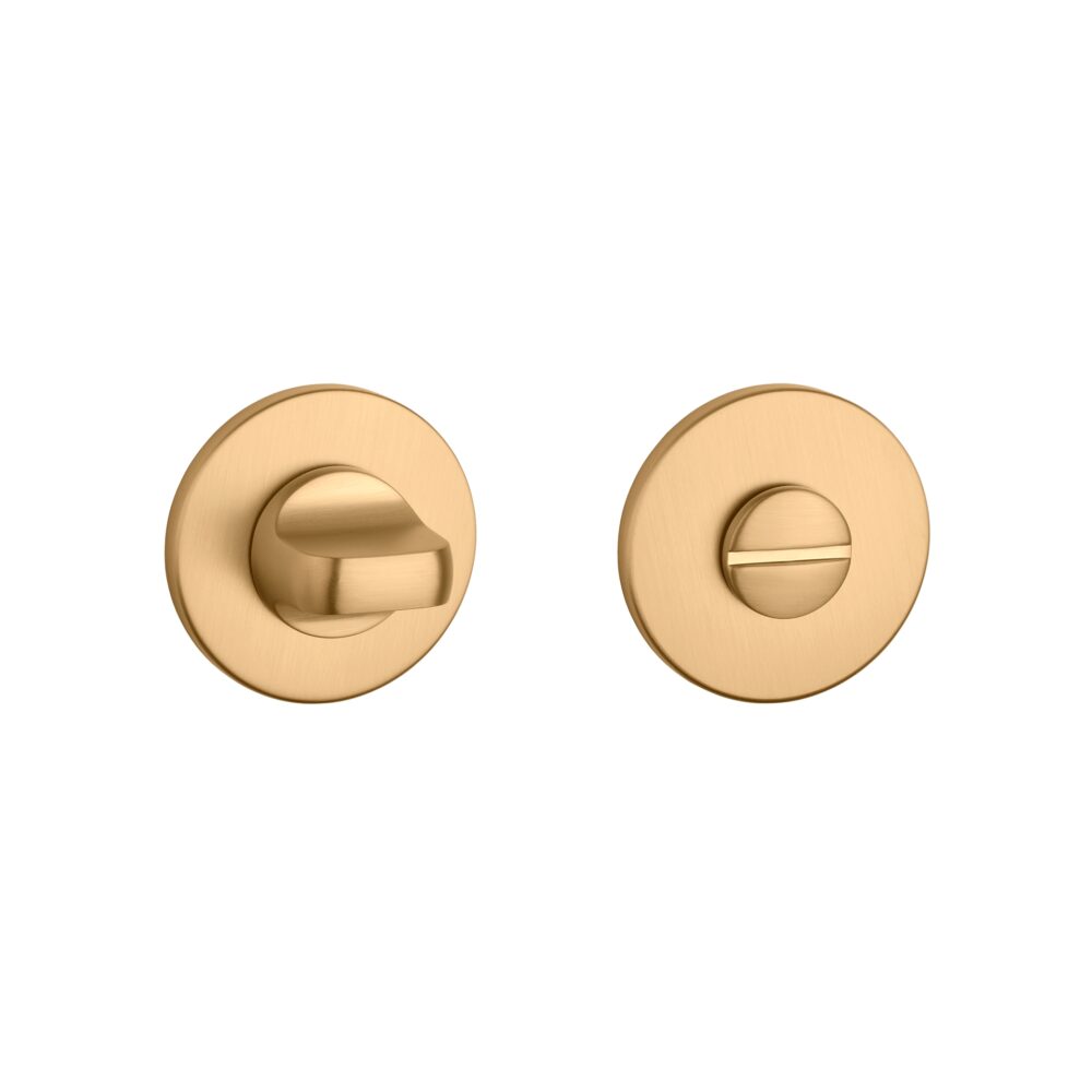 Rozeta Aprile okrągła R Super Slim 5 mm WC 4x4 do 60 mm, złoty matowy