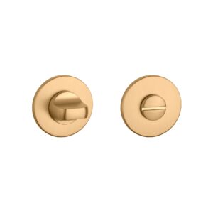 Rozeta Aprile okrągła R Super Slim 5 mm WC 4x4 do 42 mm, złoty matowy
