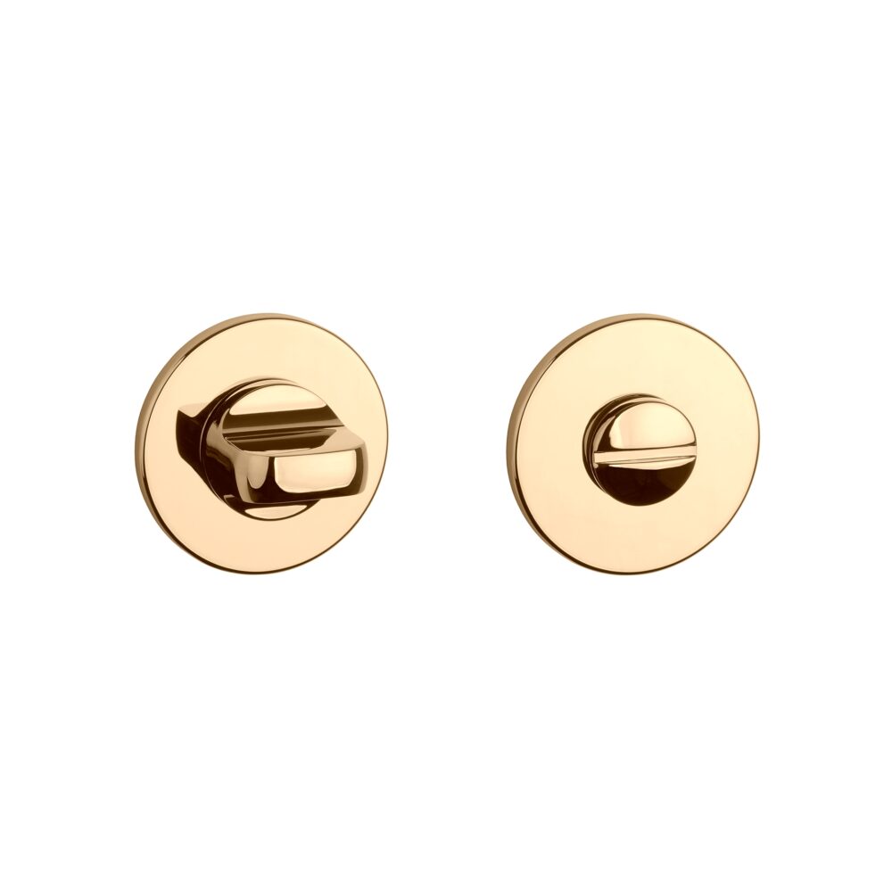Rozeta Aprile okrągła R Super Slim 5 mm WC 4x4 do 60 mm, złoty polerowany