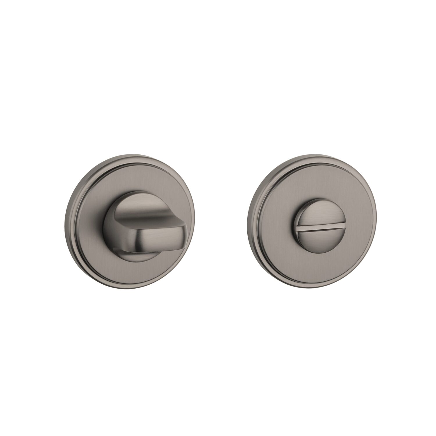 Rozeta Aprile okrągła Round Grooved RG 7 mm WC 4x4 do 60 mm, grafit