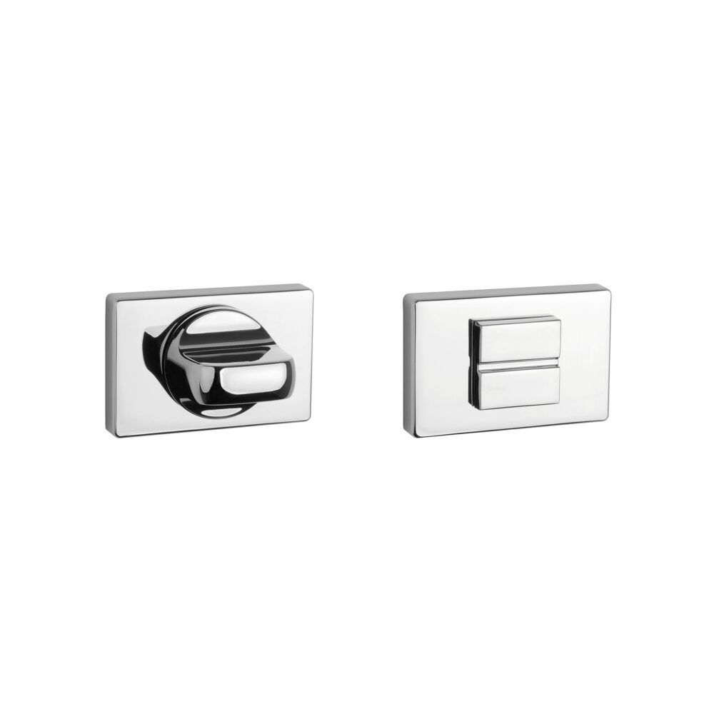 Rozeta Aprile prostokątna RT Slim 7 mm WC 4x4 do 42 mm, chrom polerowany