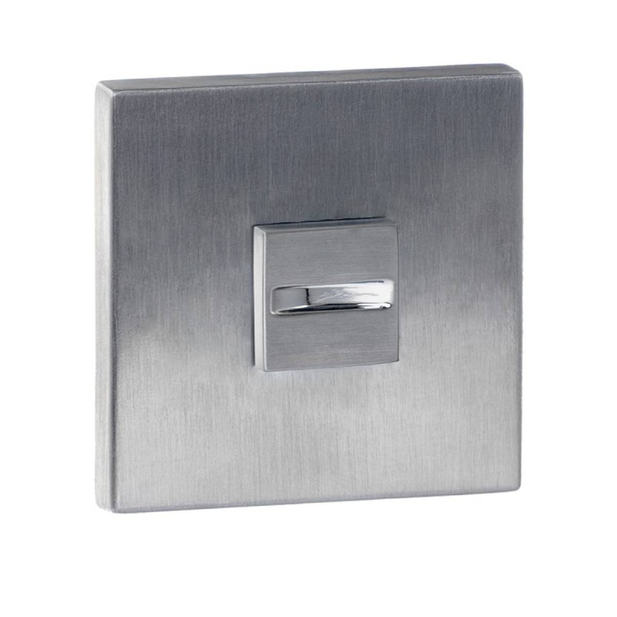 Rozeta kwadratowa R67F Slim chrom szczotkowany WC