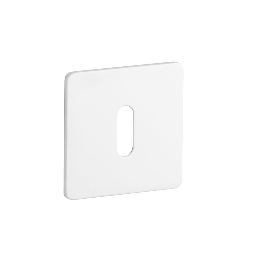 Rozeta Sterk kwadratowa Q Ultra Slim 3 mm klucz, biały matowy