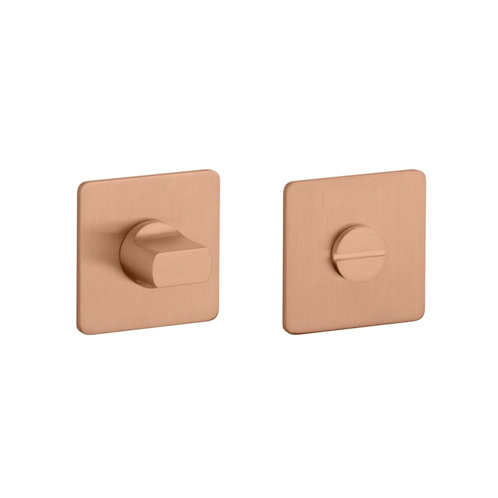 Rozeta Sterk kwadratowa Q Ultra Slim 3 mm WC 4x4 do 60 mm, miedziany pvd