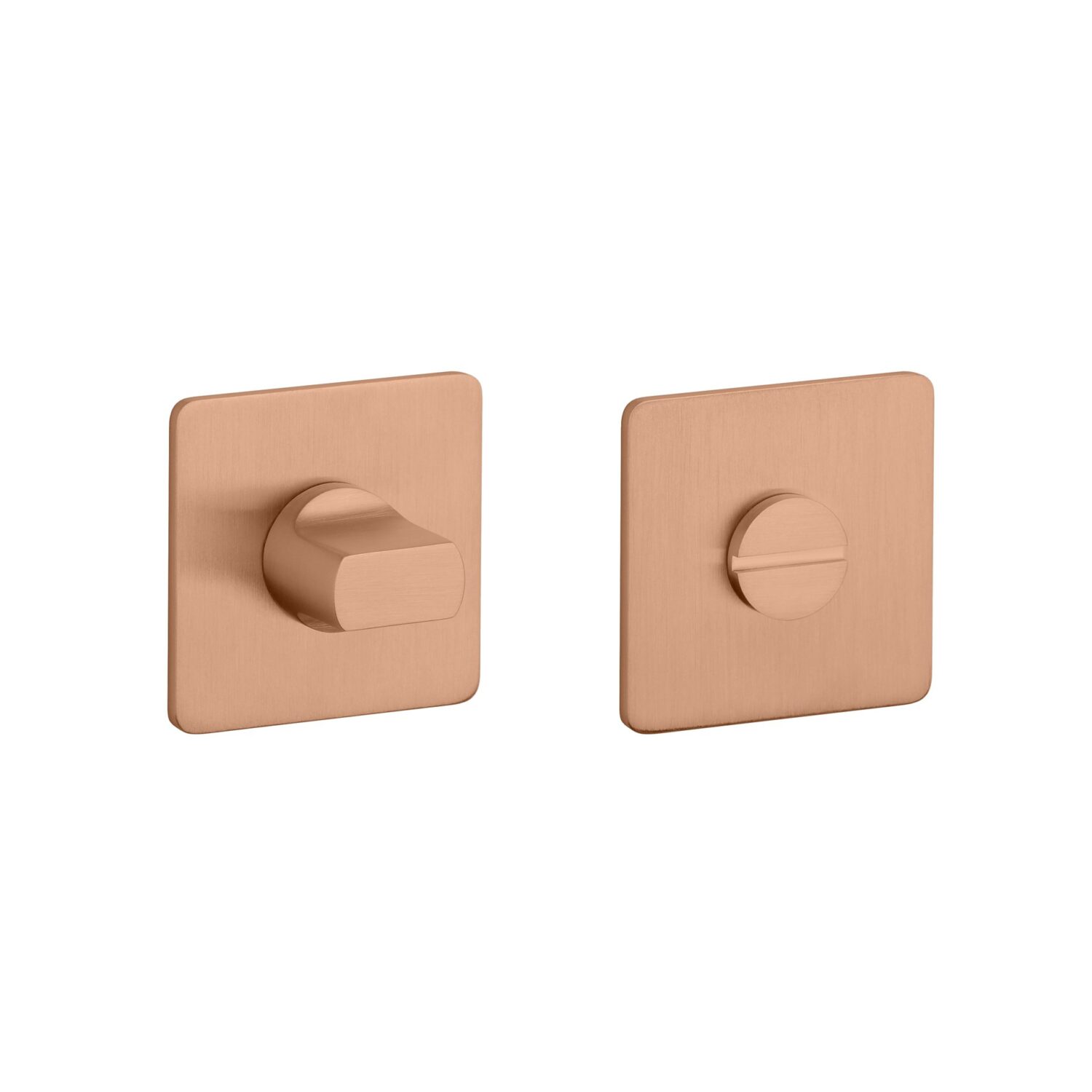 Rozeta Sterk kwadratowa Q Ultra Slim 3 mm WC 4x4 do 42 mm, miedziany pvd