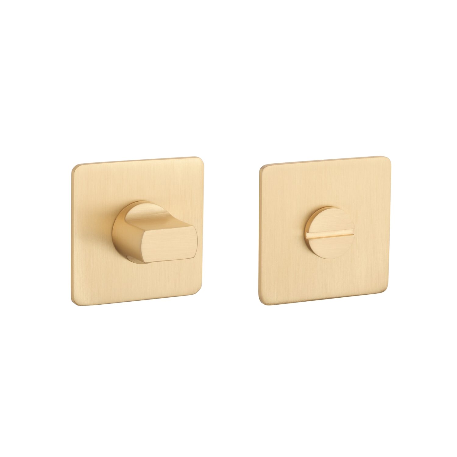 Rozeta Sterk kwadratowa Q Ultra Slim 3 mm WC 4x4 do 42 mm, złoty matowy