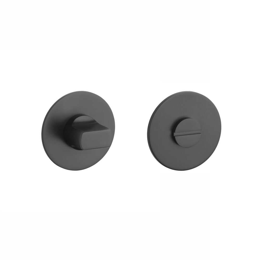 Rozeta Sterk okrągła R Ultra Slim 3 mm WC 4x4 do 42 mm, czarny matowy