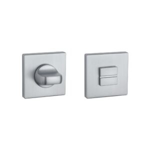 Rozeta Stile kwadratowa Q Slim 7 mm WC 4x4, chrom satynowy