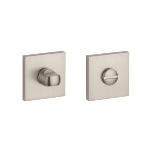 Rozeta Stile kwadratowa Q Slim 7 mm WC 4x4, nikiel