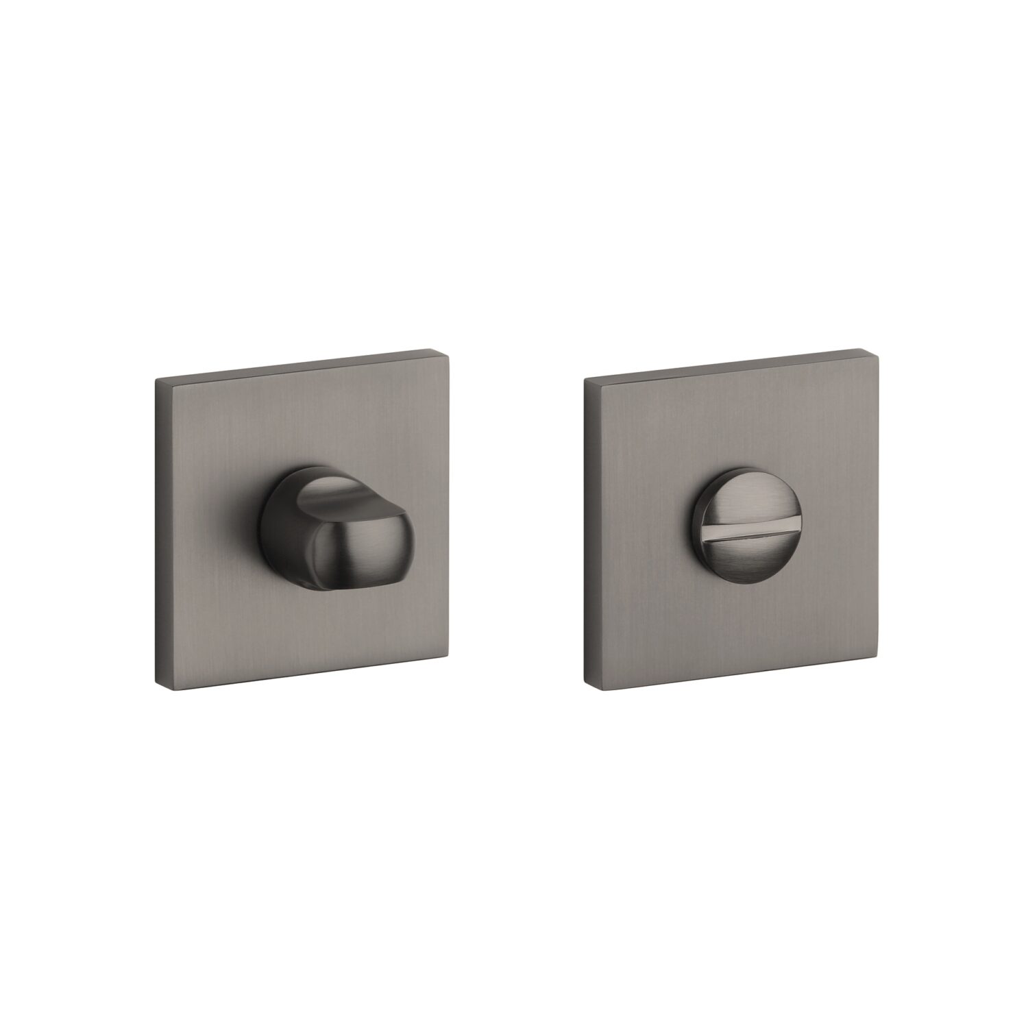 Rozeta Stile kwadratowa Q Slim 7 mm WC 4x4, tytan