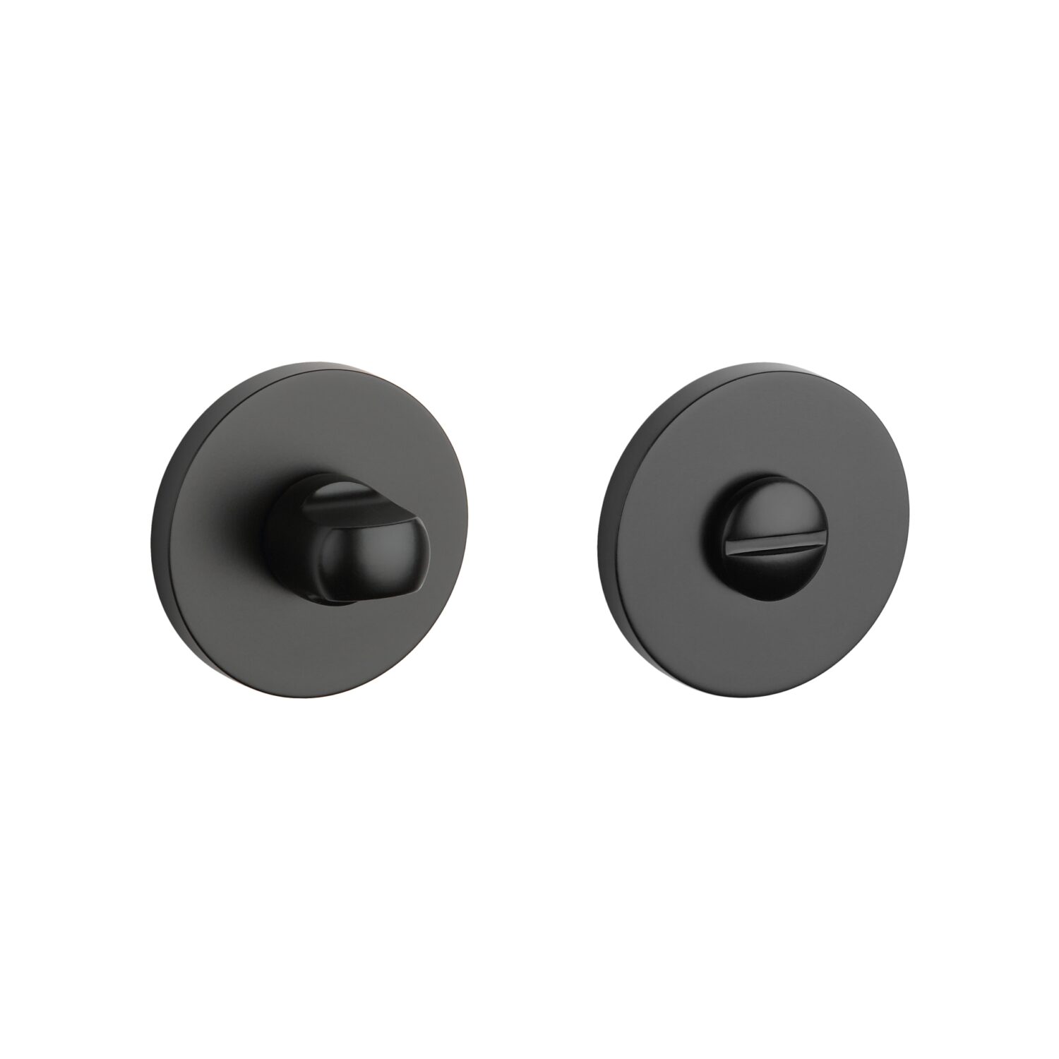 Rozeta Stile okrągła R Slim 7 mm WC 4x4, czarny matowy