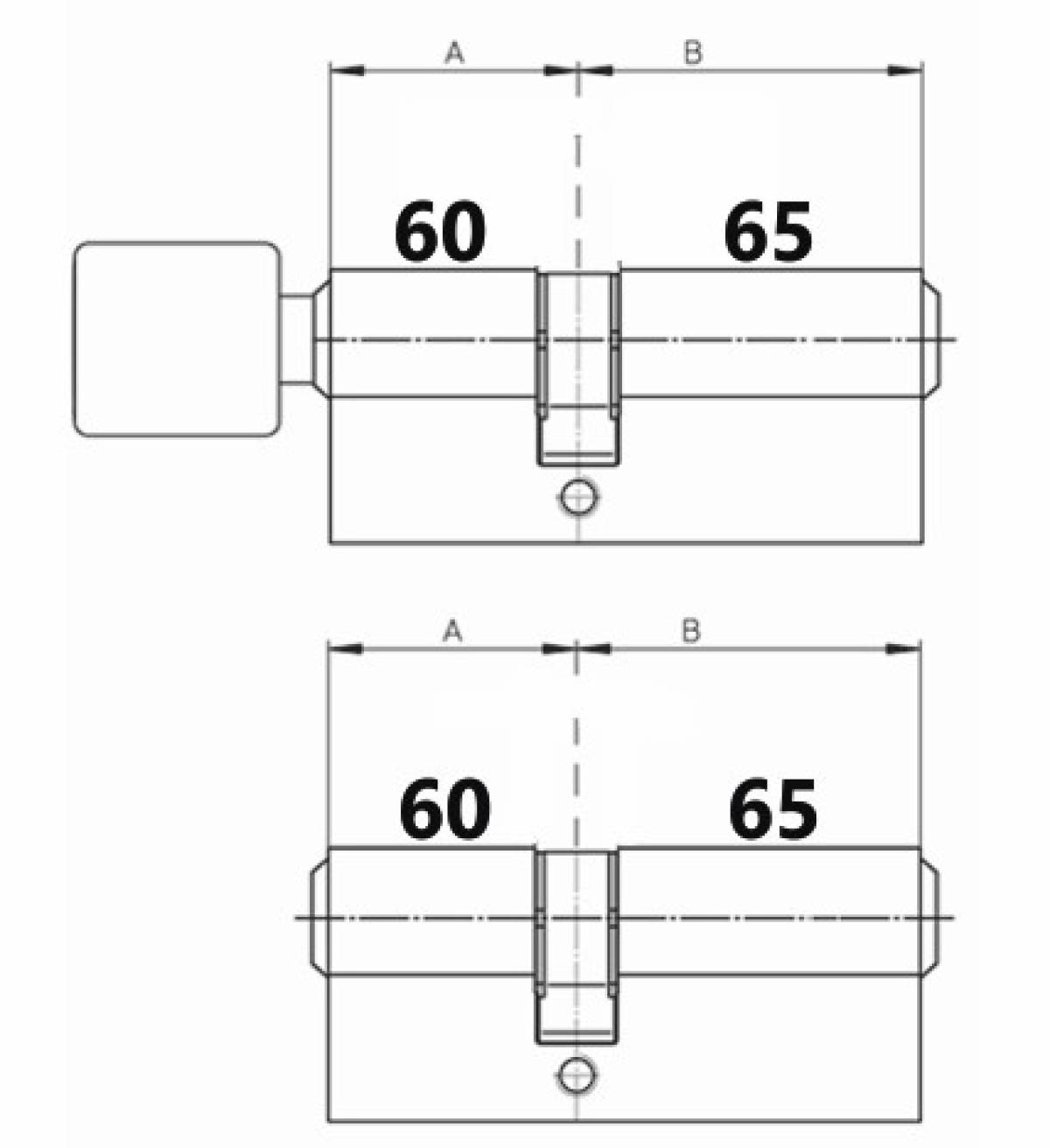 Wkładka Wilka klasa 6/C komplet 60/65+G60/65 nikiel