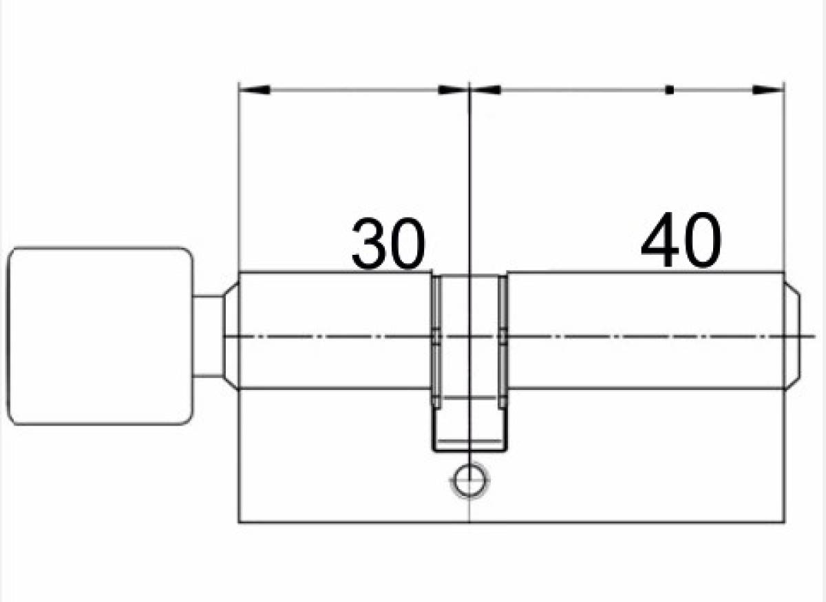 Wkładka ZIPP komplet 30/40+G30/40 mosiądz