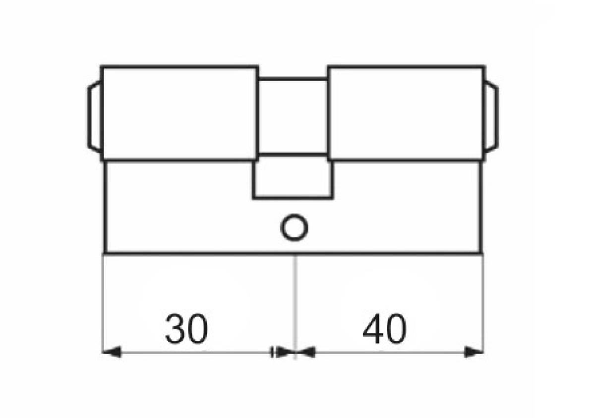 Wkładka ZIPP komplet 30/40+G30/40 mosiądz