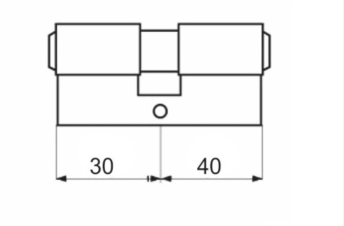 Wkładka ZIPP komplet 30/40+G40/30 mosiądz