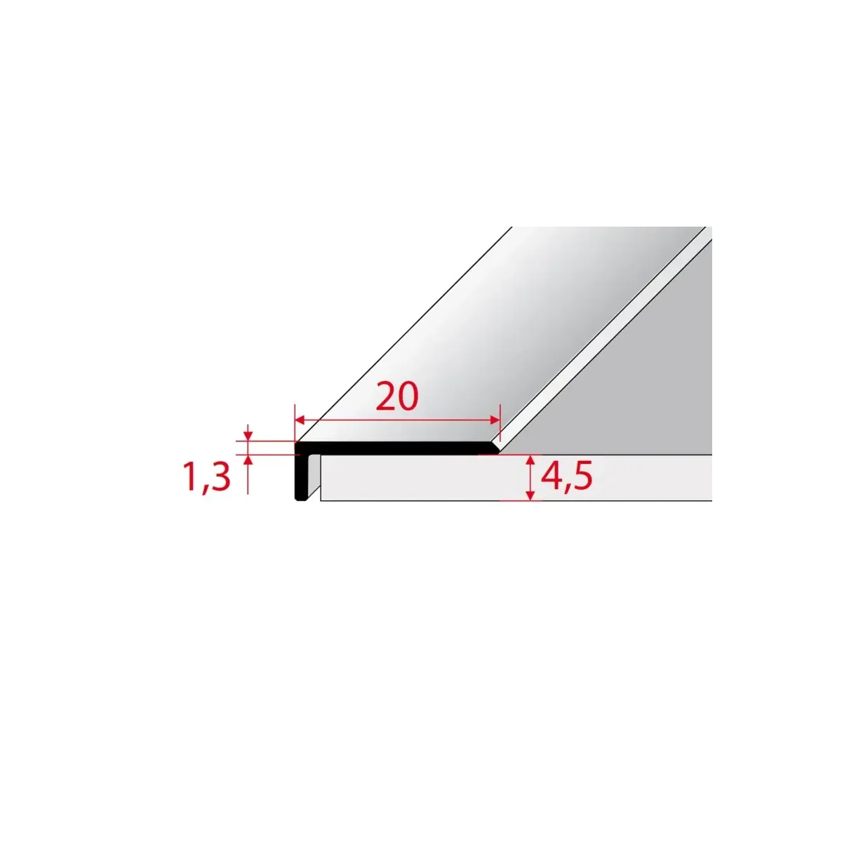Listwa zakończeniowa do LVT 20 × 5,8 mm Effector C33 - Dąb - 2,7 m