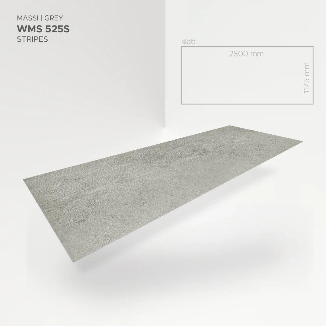 Płyta mineralna Modee Massi Grey – Stripes, 1175 × 2800 mm (WMS525S)