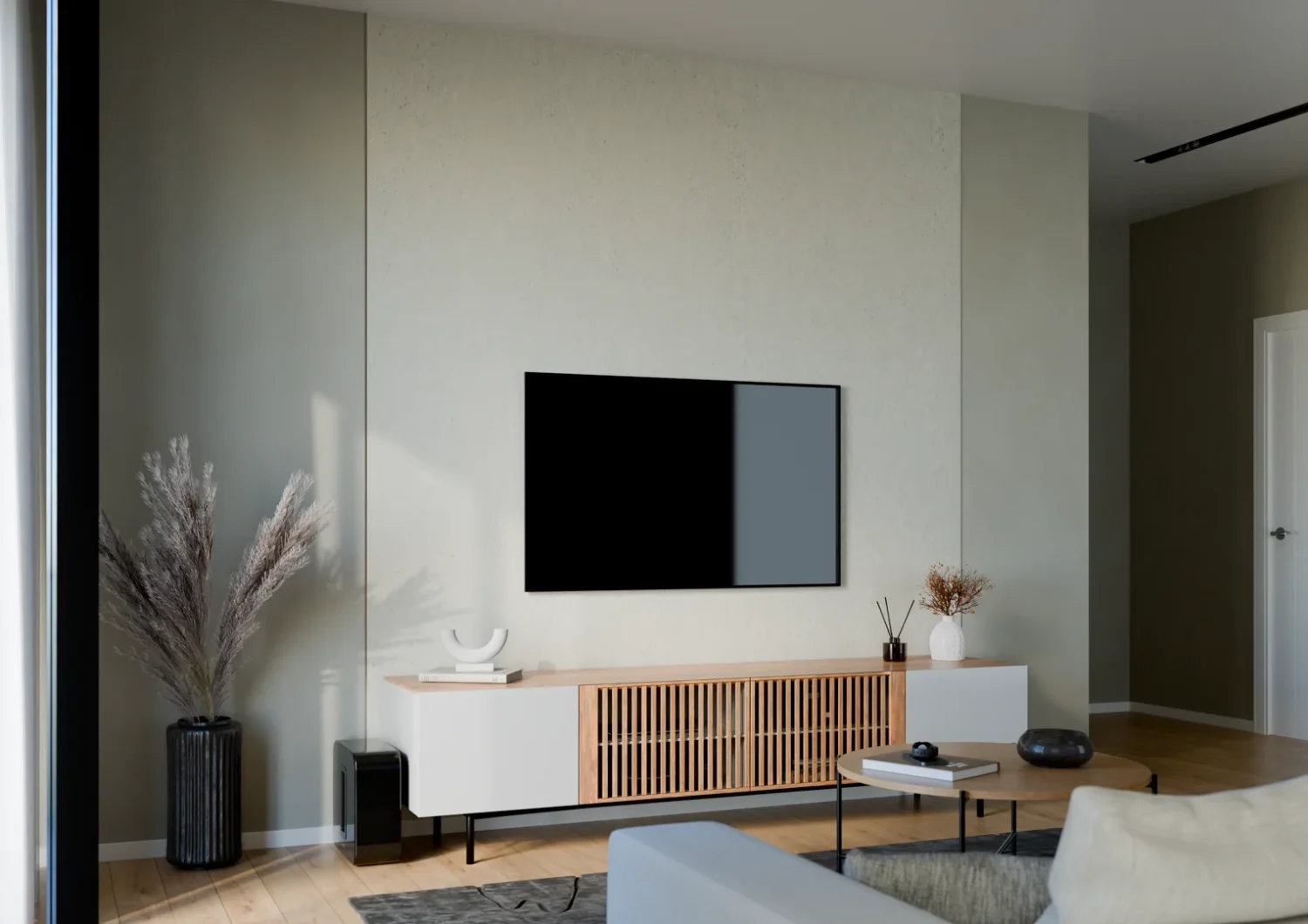 Płyta mineralna Modee Massi Ivory – Concrete, 1175 × 2800 mm (WMS540C)