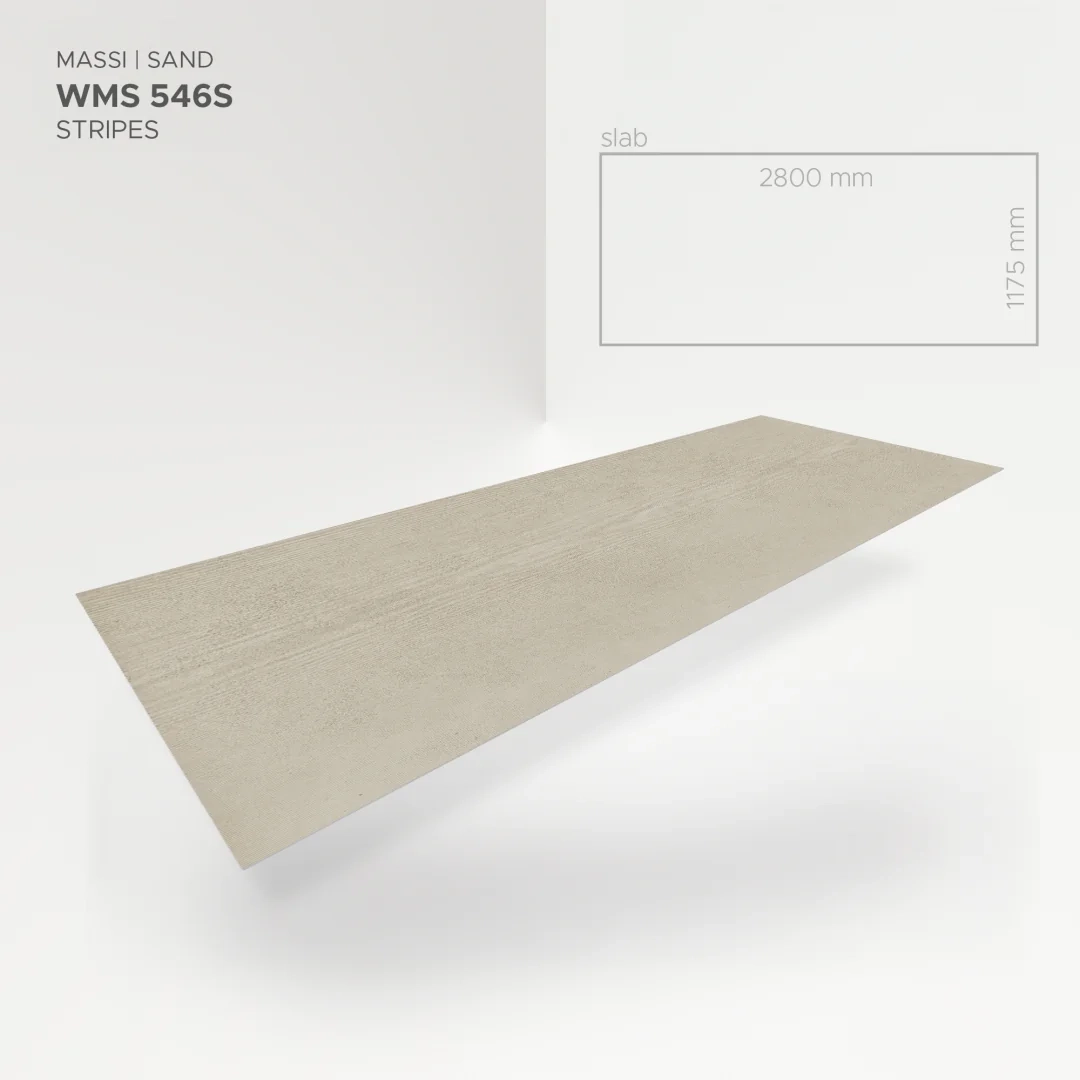 Płyta mineralna Modee Massi Sand – Stripes, 1175 × 2800 mm (WMS546S)