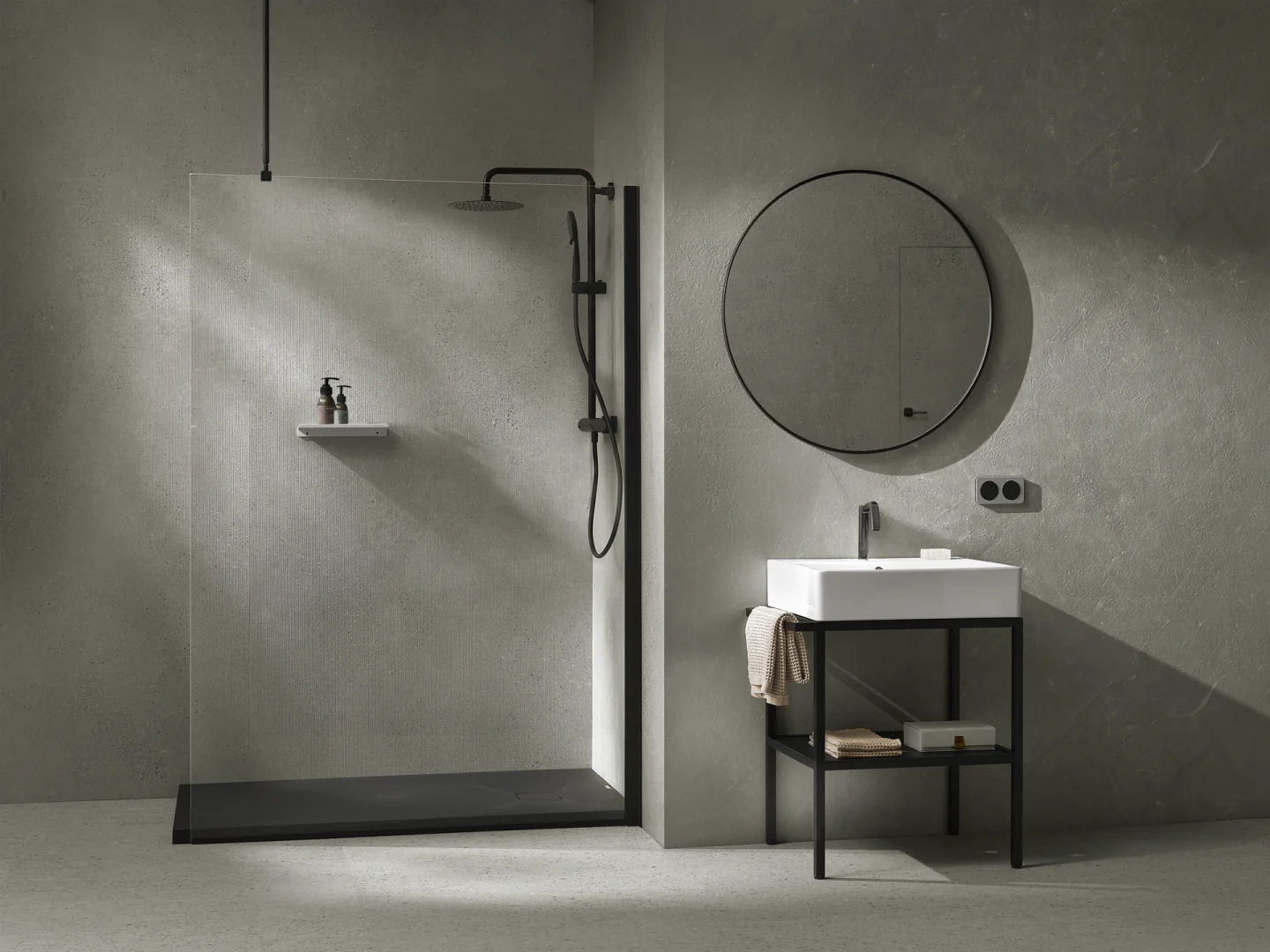 Płyta mineralna Modee Massi White – Concrete, 1175 × 2800 mm (WMS503C)