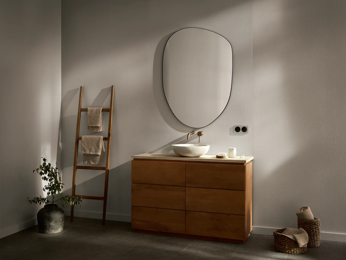 Płyta mineralna Modee Mono Cashmere – Concrete, 1175 × 2800 mm (WMS542C)