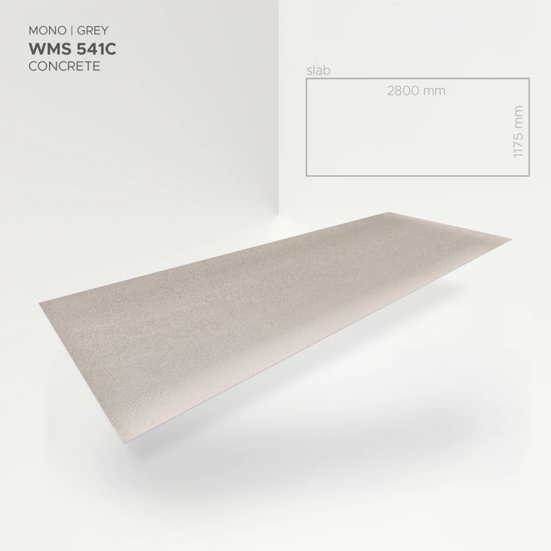 Płyta mineralna Modee Mono Grey – Concrete, 1175 × 2800 mm (WMS541C)