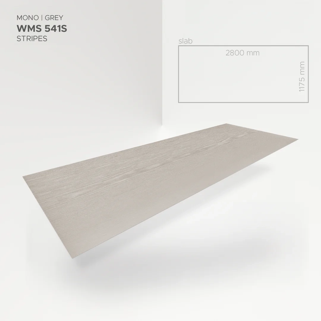 Płyta mineralna Modee Mono Grey – Stripes, 1175 × 2800 mm (WMS541S)