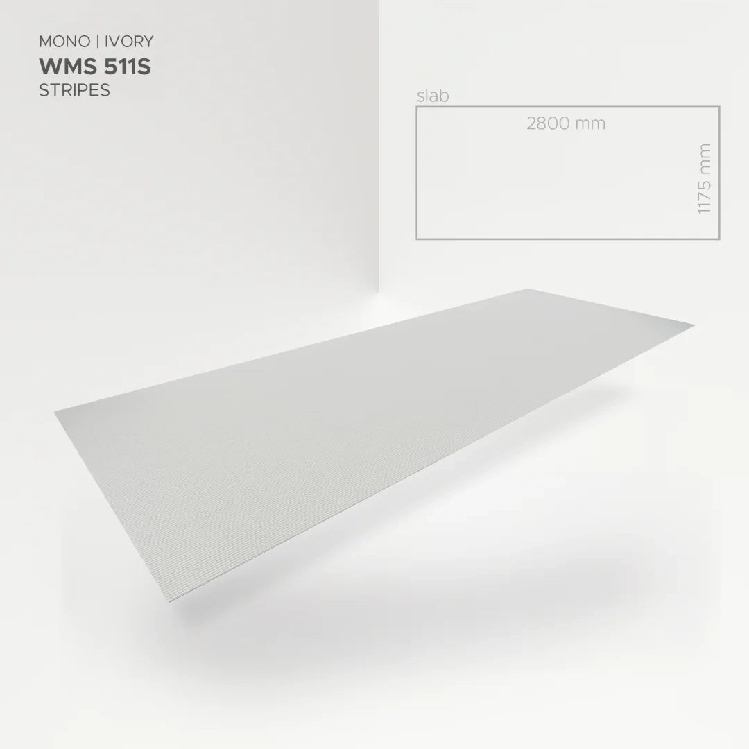 Płyta mineralna Modee Mono Ivory – Stripes, 1175 × 2800 mm (WMS511S)