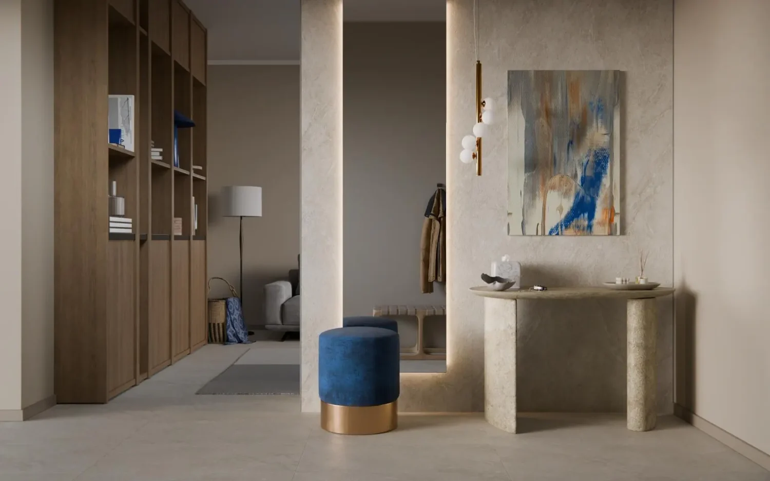 Płyta mineralna Modee Nava Sand – Concrete, 1175 × 2800 mm (WMS523C)