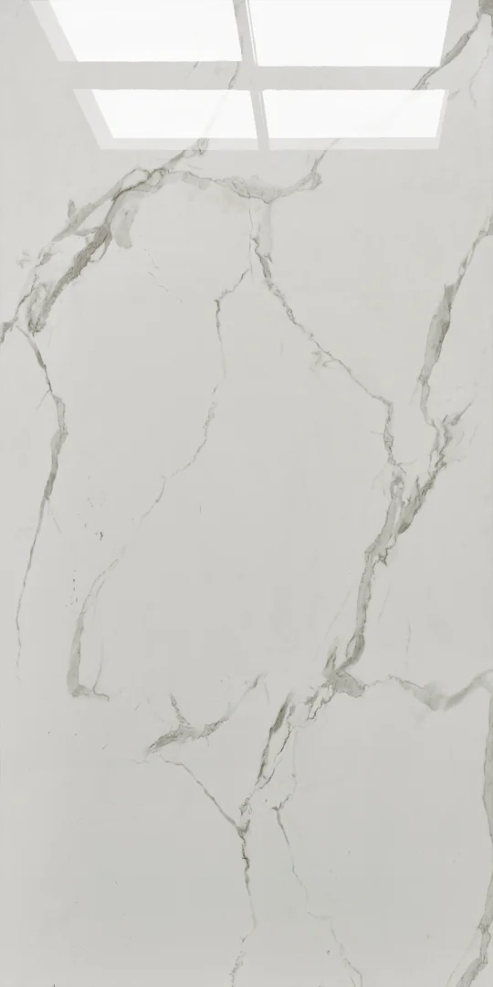Płyta mineralna Modee Pietra Santa White – HIGH Gloss, 1175 × 2800 mm (WMS538G)