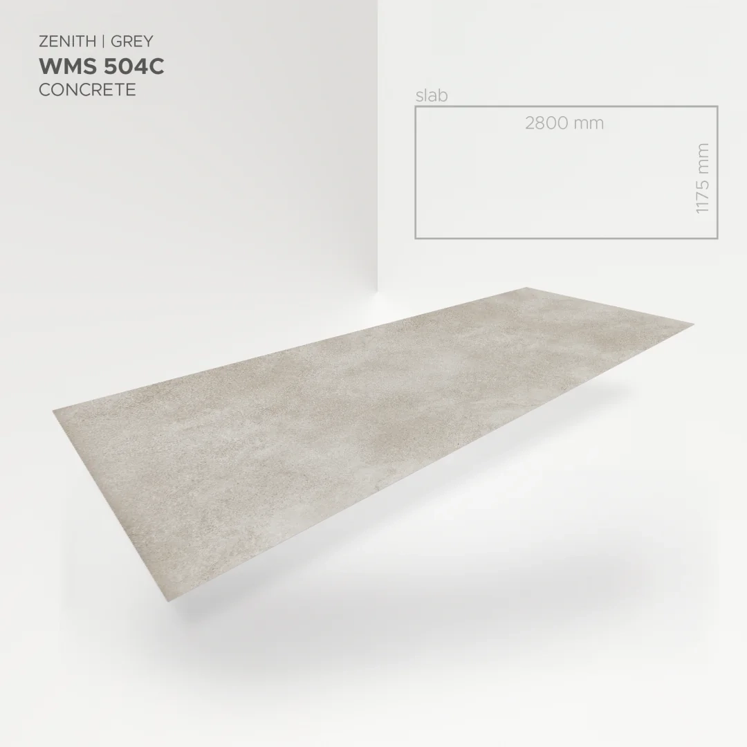 Płyta mineralna Modee Zenith Grey – Concrete, 1175 × 2800 mm (WMS504C)
