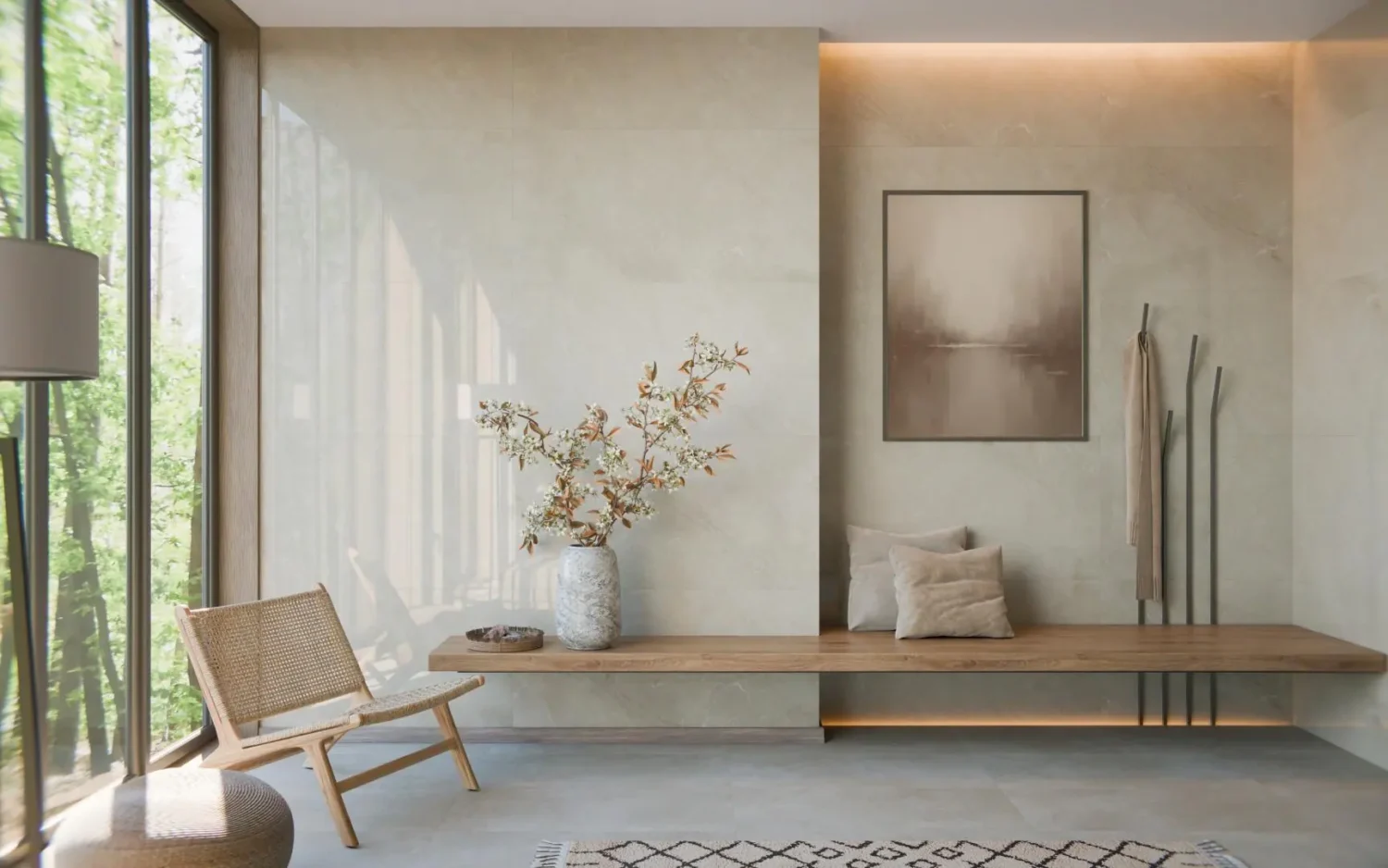 Płytka mineralna Modee Lunara – HIGH Gloss, 1200 × 600 mm (WMT547G)