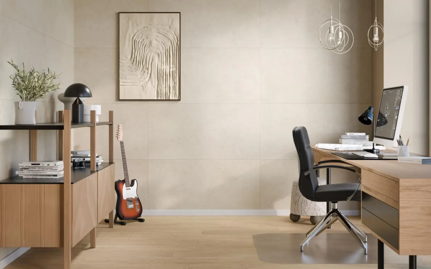 Płytka mineralna Modee Massi Sand – Concrete, 1200 × 600 mm (WMT546C)