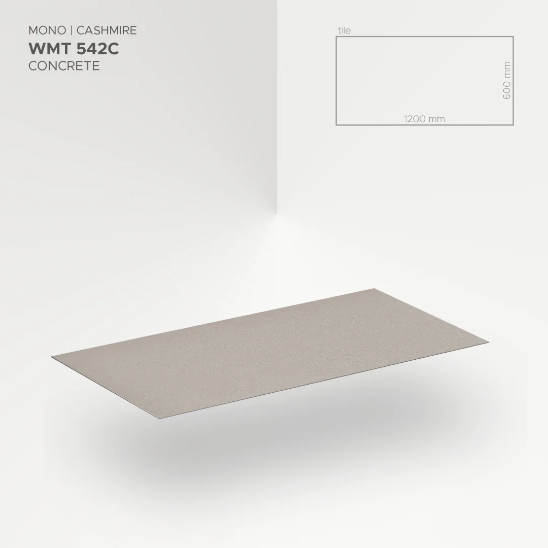 Płytka mineralna Modee Mono Cashmere – Concrete, 1200 × 600 mm (WMT542C)