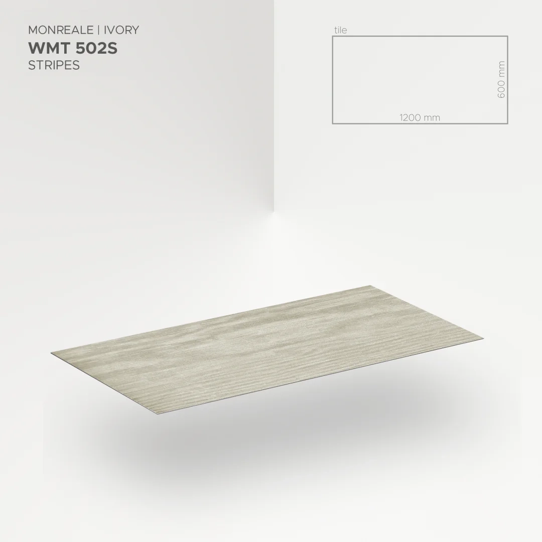 Płytka mineralna Modee Monreale Ivory – Stripes, 1200 × 600 mm (WMT502S)