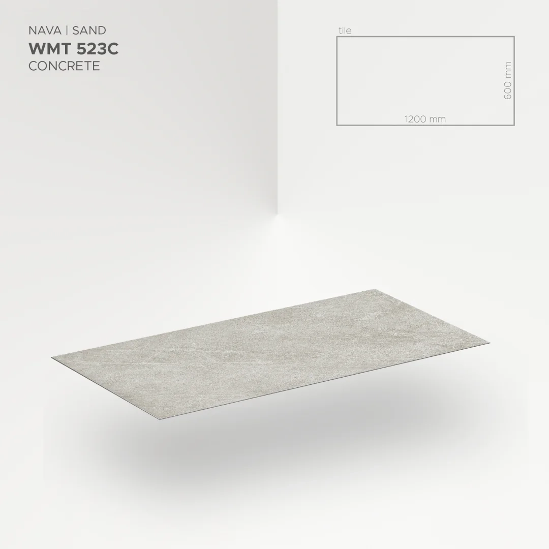 Płytka mineralna Modee Nava Sand – Concrete, 1200 × 600 mm (WMT523C)